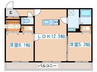 グラネージュ　ヤマハナの物件間取画像